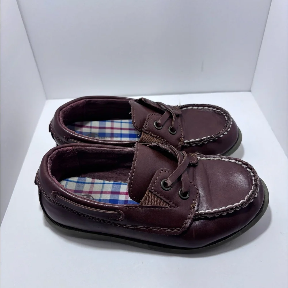 Brown Leather Moccasins‎ with Slip-On Design